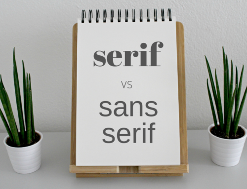 What’s the difference between serif and sans serif typefaces?