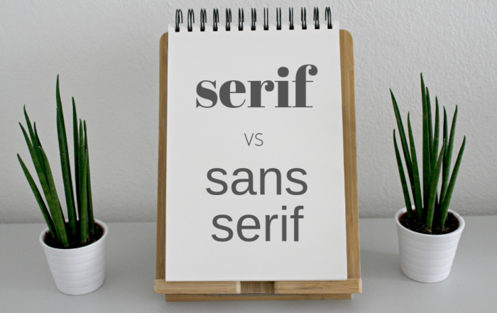 1. difference between serif and sans serif